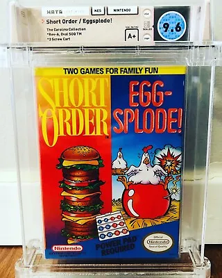 £1289.81 • Buy Short Order Eggsplode WATA 9.6 A+ Carolina Collection Rare!! NES Nintendo 1989
