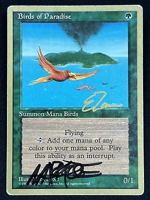 MTG Birds Of Paradise (Eric Tam)-Artist Signed - Pro Tour Collector Set Et234 • $2.25