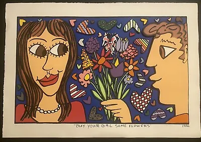 James RIZZI: Large Original 3D  BUY YOUR GAL SOME FLOWERS  Autographed €9300 • $5314.69