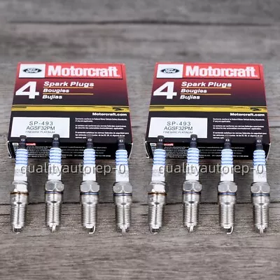 8pcs MOTORCRAFT SPARK PLUGS SP493 Platinum AGSF32PM Fit For Ford 4.6L 5.4 V8 OEM • $22.99