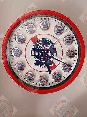 Pabst Blue Ribbon PBR Beer Custom Wall Clock SHIPS FREE  • $40