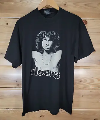 Vintage Y2K The Doors Jim Morrison T Shirt Men Size Large Rock Band Black • $39.99