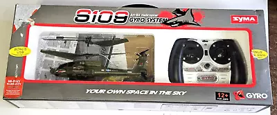 SYMA S109 RC Helicopter AH-64 Apache Dual Rotor W Remote Box Instructions • $14.99
