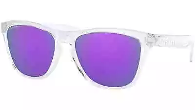 Oakley FROGSKINS Polished Clear W/Prizm Violet Iridium Lens OO9013-H7 55-17 • $119