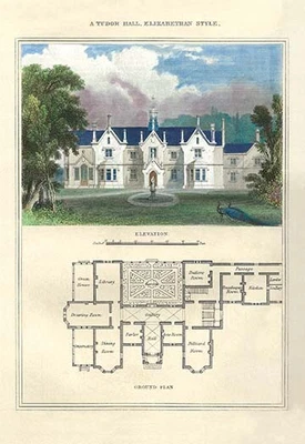£27.52 • Buy A Tudor Hall Elizabethan Style By Richard Brown - Art Print