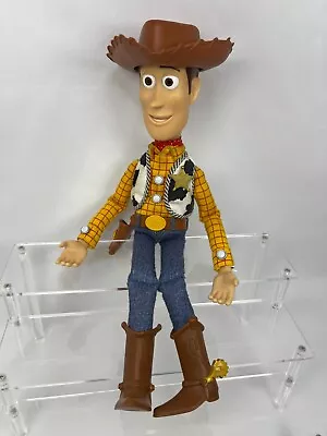 Toy Story Figure Woody Talking Pull String Doll Thinkway Toys Disney Cowboy 15” • £24.99