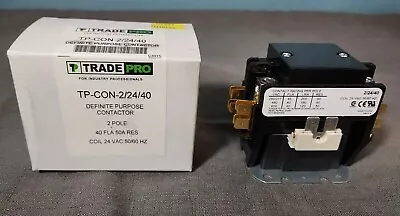 2 Pole Contactor 24V Coil Central Air-Conditioner Replaces 45GG20AJ HEAVY-DUTY • $19