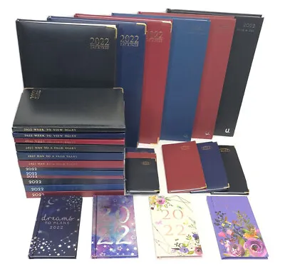 2022 Diary A4 A5 Pocket Slim Small Diary Week To View Diaries Gift Christmas--- • £2.59