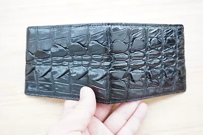 $38.25 • Buy Black Real Alligator Crocodile Hornback Leather SKIN Men's Money Clip WALLET #Z5