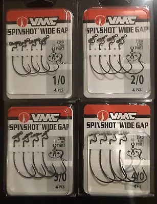 VMC Spin Shot Wide Gap Black Nickel 4pk - Choose 1/0 2/0 3/0 4/0 5/0  • $8.99