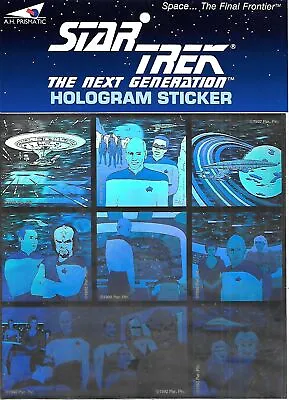 $9.99 • Buy Star Trek: The Next Generation 9 Sticker Hologram Sheet 1992 AH Prismatic SEALED