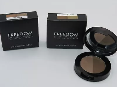 Freedom Makeup DUO EYEBROW POWDER Double Shade Brow Kit • £4.49