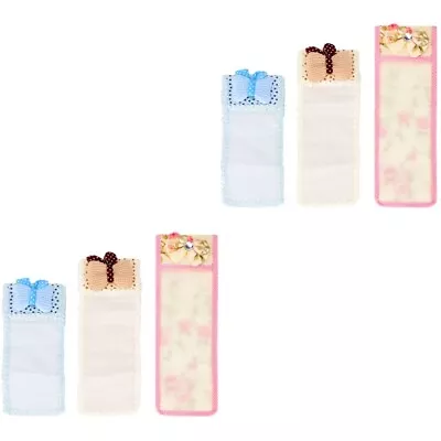6 PCS Cover TV Air Condition Remote Controler Lace Fabric Bowknot Dust Protector • £8.65