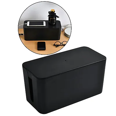 Cable Tidy Box Madream Cable Box Tidy With Cable Management Box Large With Lid • £17.04