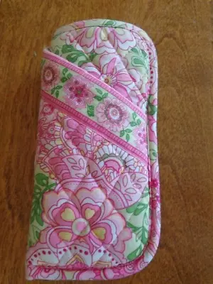 Vera Bradley Petal Pink Soft Sided Eyeglass Case • $18