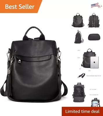 Women's Anti-theft Backpack - Fashionable Durable Roomy - 11.41 X 5.9 X 13.38 • $67.88