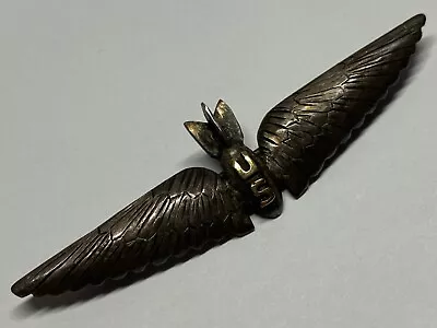 Wwi U.s. Air Service Bombing Military Aviator Wing Bma Sterling 2-1/2 Inch • $3700