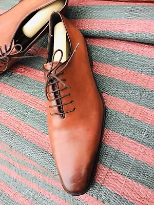 Ortiz & Reed  Mens Burnished Brown Lace Up Shoes UK 9 EU 43 £220 • £110