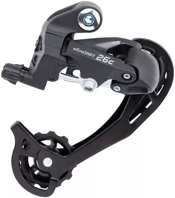 MicroSHIFT M26C Rear Derailleur - 7/8 Speed Long Cage For 13-34t Freewheel Bl • $14