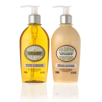 L'Occitane Almond Shampoo &Conditioner Duo For All Hair Types 240 Ml NEW • $59.99