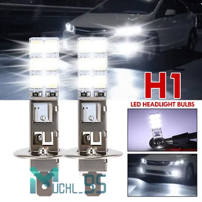 2x H1 LED Headlight Kit High Low Beam Fog Driving Bulbs Super Bright 6500K White • $8.75