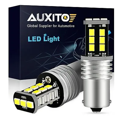 AUXITO 1156 P21W 7506 BA15S Xenon White LED Backup Reverse Light Bulbs 6500K K29 • $10.99