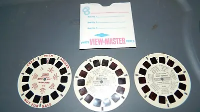 Vintage Viewmaster Mixed Lot 3 Reel Set Peter Pan #3 Mary Poppins National Parks • $9.99