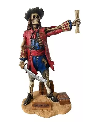 RARE Disney Parks Pirate CAPTAIN KIDD Statue Figure Summit Collection Veronese • $0.99