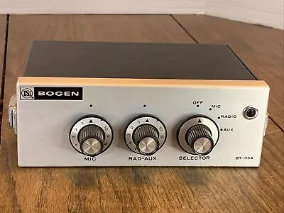 BOGEN 40 Watt Mobile Amplifier Vintage Model BT-35A UNTESTED • $39