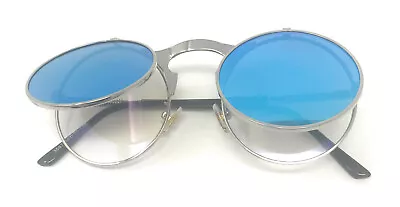 Vintage Round Flip Up Sunglasses FLennon Style Circle Sun Glasses Christmas Gift • $4.95