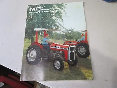 Massey-Ferguson MF 230/245 Tractor Color Brochure Original Vintage & Loader • $19.50