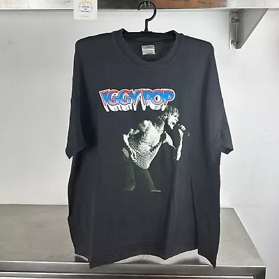 Vintage 1998 Iggy Pop Raw F*cking Power Band Hanes XL Black T-shirt • $285