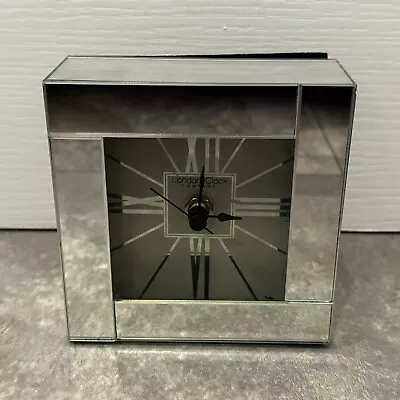 London Clock Company Square Mirror Mantle Clock - Working - 11cm X 11cm • £8.99