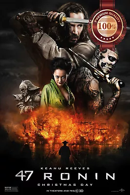 47 Ronin Keanu Reeves 2013 Film Movie Original Cinema Print Premium Poster • £37.10