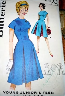 *LOVELY VTG 1960s DRESS & BAG BUTTERICK Sewing Pattern 16/36 FF • $6.99