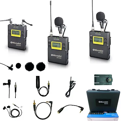 Microdot M200 2-person Camera-mount Wireless Omni Lavalier Microphone System • $348