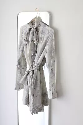 Zimmermann Silk Playsuit Ivory Marble Playsuit Size 0 • $165.63