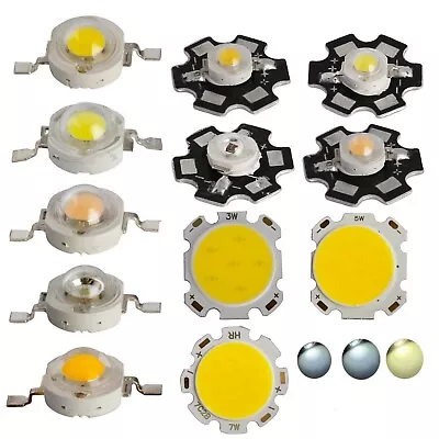 1W 3W 5W 7W White Warm White Netural White High Power LED SMD Chip COB Lamp PCB • $3.43