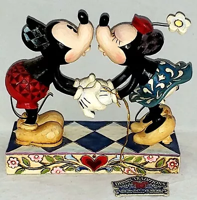 Jim Shore / Disney Traditions /mickey And Minnie / Smooch For My Sweetie / Nib • $33