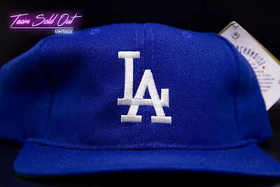 Vintage G CAP Los Angeles Dodgers Plain Logo Snapback Hat MLB • $255