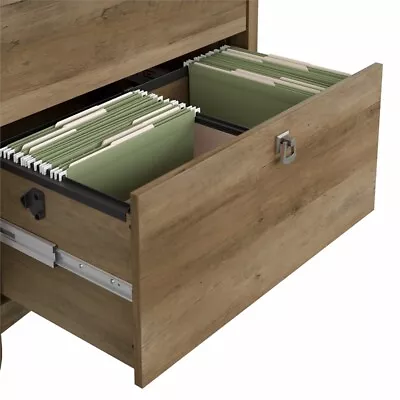 Bush Furniture Salinas 2 Drawer File Cabinet In Reclaimed Pine • $208.09