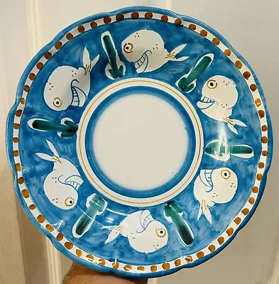 Vietri Pottery-Campagna Style Pattern 9’’ Pasta Plate Made/Painted By Hand-Italy • $36.99