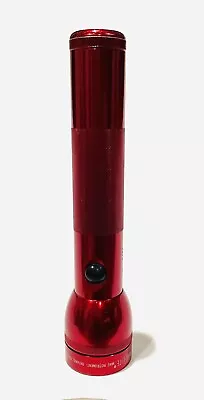 Maglite Flashlight Red 2 D Cell Tested Works • $19.97