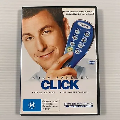 $6.95 • Buy Click (DVD 2006) Adam Sandler Kate Beckinsale David Hasselhoff Sophie Monk Reg 4