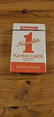 Waddingtons Number 1 Playing Cards Linen Finish 2006 Superior Quality Sealed • £2.22