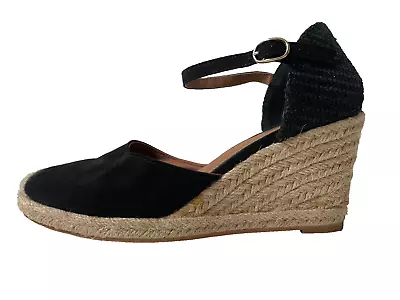 H&M Black Wedge Espadrilles Size 5 • £11.99