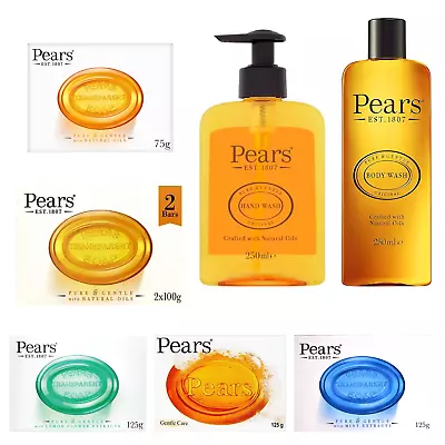 Pears  Soap Bar Body Hand Wash Choose Your  Type & Pack • £4.35