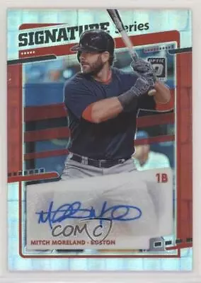 2020 Donruss Optic Signature Series Pandora Red Prizm /20 Mitch Moreland Auto • $15.49