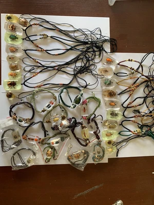 £25 • Buy Job Lot Real Insects In Resin 15 Bracelets And 20 Necklaces