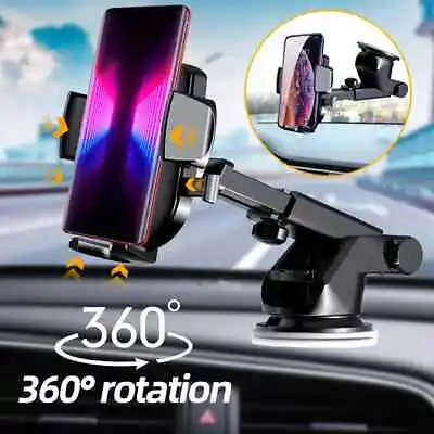 360° Universal Car Mount Holder Stand Windshield Dashboard For Mobile Phone GPS • $4.99